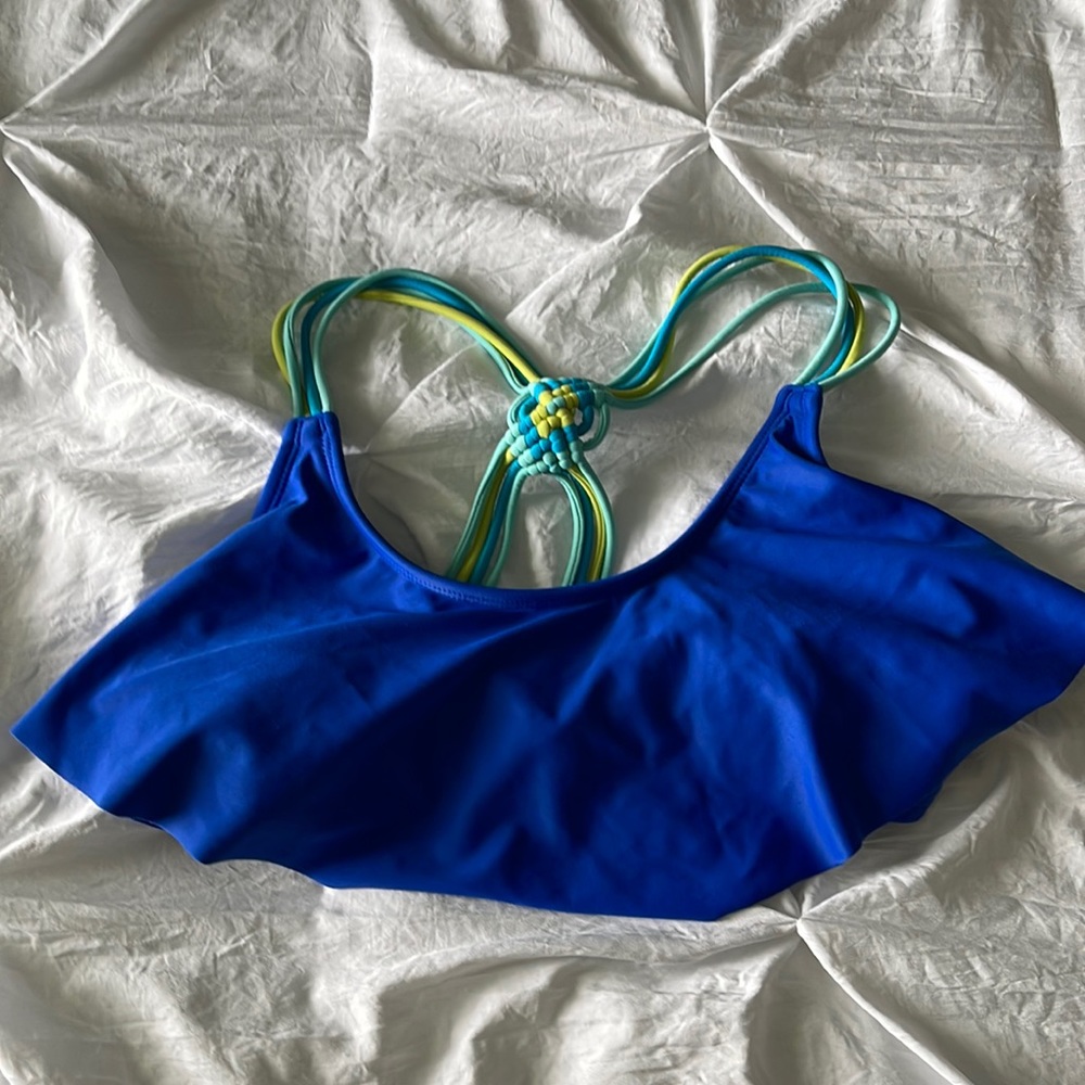 Xhilaration blue swim top
